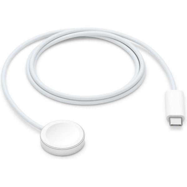 Apple USB-C-Netzteil 20 W + magnetisches Schnellladekabel USB-C für die Apple Watch - 1 Meter - Weiß