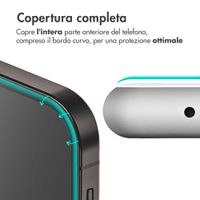 Accezz Full Cover Screen Protector aus gehärtetem Glas Apple iPhone 15 Pro