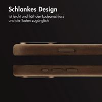 Accezz Vintage Leather Magsafe Backcover iPhone 15 Pro Max - Rustic Brown