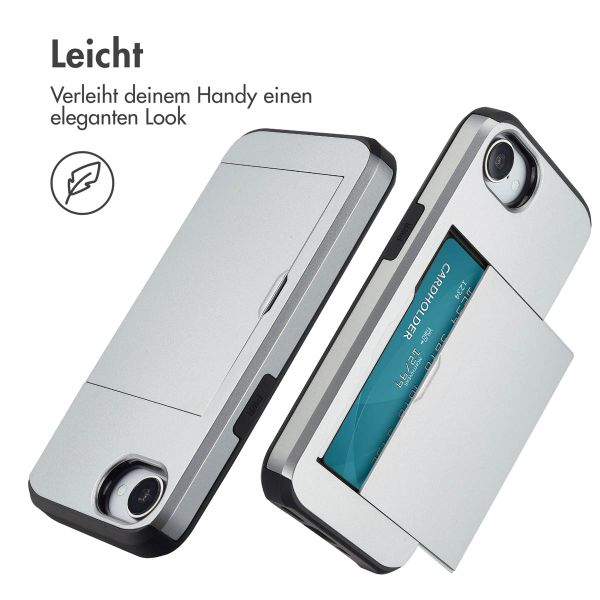 imoshion Backcover mit Kartenfach iPhone 16e - Grau