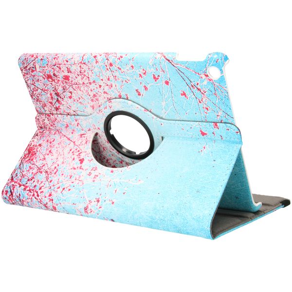 imoshion 360° drehbare Design Tablet Klapphülle Apple iPad 9 (2021) 10.2 Zoll / iPad 8 (2020) 10.2 Zoll / iPad 7 (2019) 10.2 Zoll - Pink Blossom