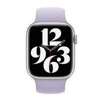 Apple Silikon Solo Loop für  Apple Watch Series 1 - 9 / SE (38/40/41 mm) | Series 10 / 11 (42 mm) - Größe 6 - Purple Fog