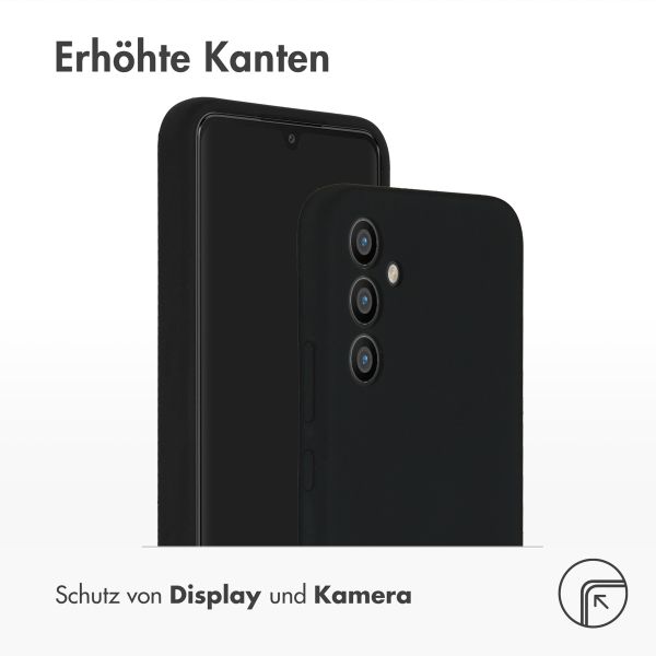 Accezz Liquid Silikoncase für das Samsung Galaxy A34 (5G) - Schwarz