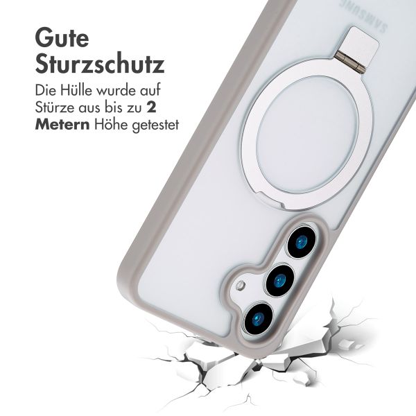 Accezz Ring Stand Backcover mit MagSafe für das Samsung Galaxy S25 Plus - Grey