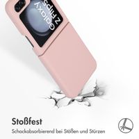Accezz Liquid Silikoncase Samsung Galaxy Z Flip 5 - Rosa