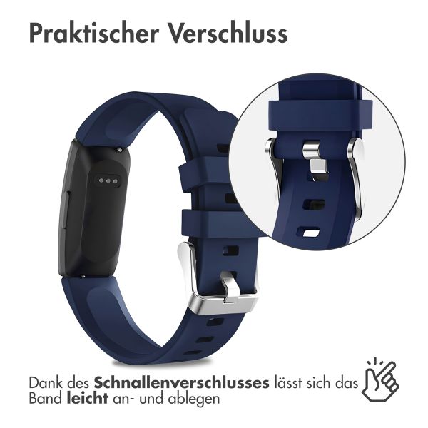 imoshion Silikonarmband für das Fitbit Ace 2 - Dunkelblau