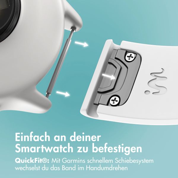 imoshion QuickFit® Silikonarmband -   Garmin 22 mm Anschluss - Weiß