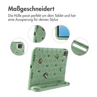 imoshion Kindersichere Schutzhülle mit abnehmbaren Ansteckern Apple iPad 11 (2025) 11 Zoll A16 / iPad 10 (2022) 10.9 Zoll - Olive Green