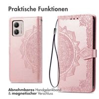 imoshion Mandala Klapphülle für das Motorola Moto G53 - Rose Gold