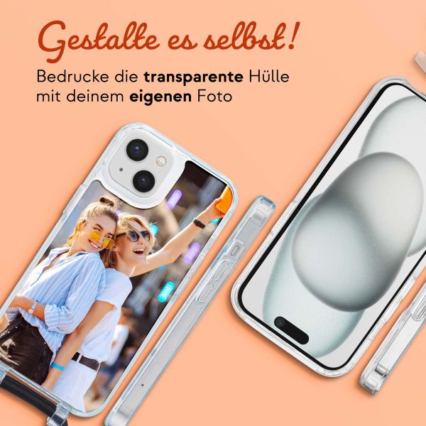 Gestalte deine eigene MagSafe Hülle mit abnehmbarem Band Apple iPhone 15 - Transparent
