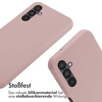 imoshion Silikonhülle mit Band für das Samsung Galaxy A14 (5G) - Sand Pink