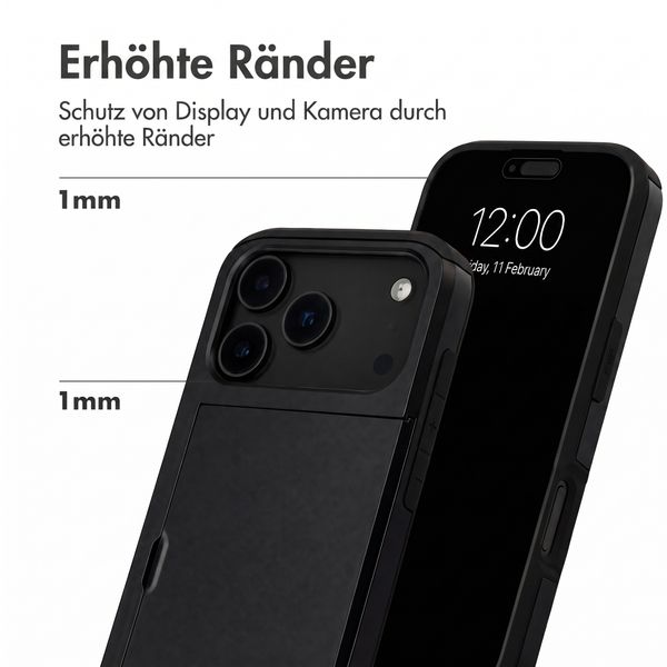 imoshion Backcover mit Kartenfach Apple iPhone 18 Pro Max / 17 Pro Max - Schwarz
