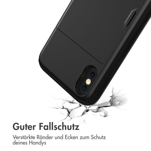 imoshion Backcover mit Kartenfach Apple iPhone X / Xs - Schwarz