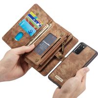 CaseMe Luxuriöse 2-in-1-Portemonnaie-Klapphülle Leder Samsung Galaxy S20