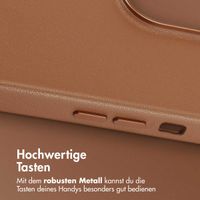 Accezz MagSafe Leather Backcover iPhone 14 Pro Max - Sienna Brown