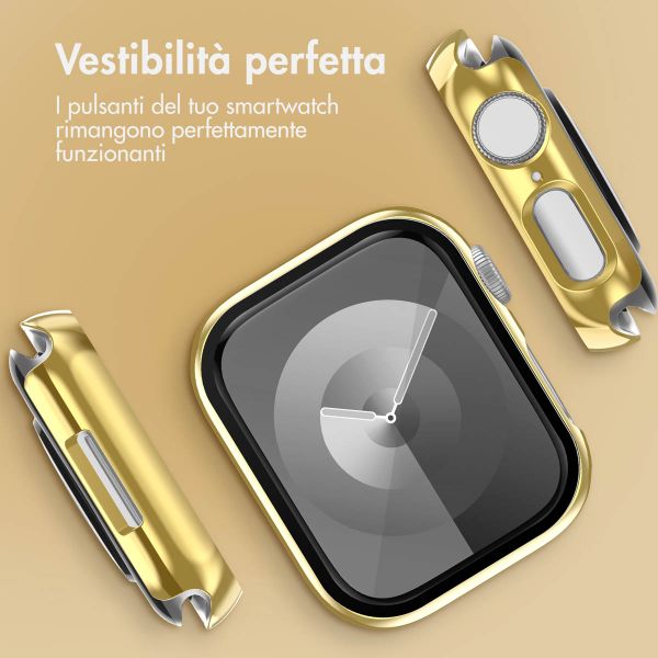 imoshion Full Cover glänzendes Hard Case Apple Watch 7 / 8 / 9 - 45 mm - Gold