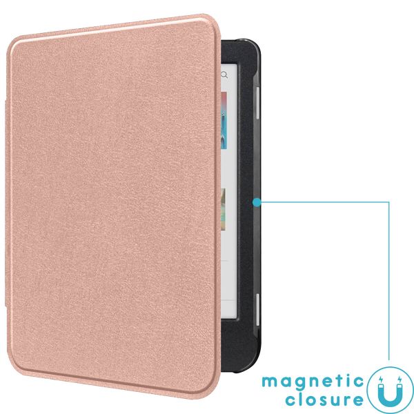 imoshion Slim Hard Case Klapphülle Kobo Clara Colour / BW - Rosé gold