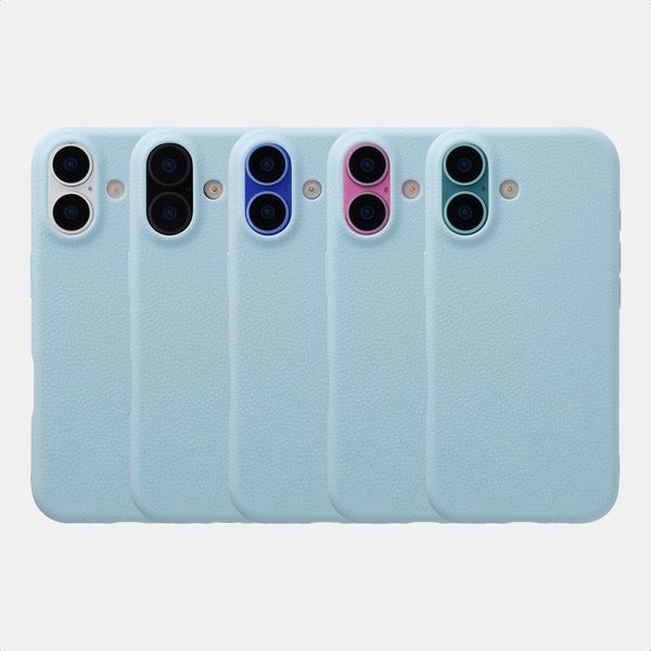 imoshion Texture Backcover Apple iPhone 16 - Hellblau