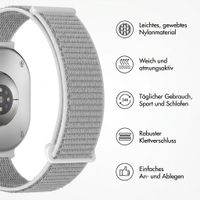 imoshion Nylonarmband für Samsung Galaxy Watch 8 (40/44mm) / Classic (46mm) - Seashell