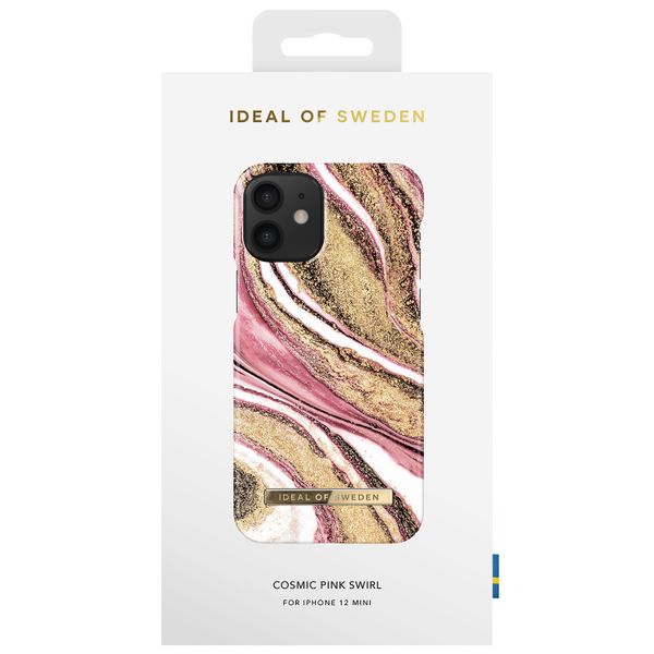 iDeal of Sweden Fashion Back Case iPhone 12 Mini - Cosmic Pink Swirl