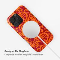 Selencia Vivid Tough Back Cover mit MagSafe für das iPhone 16 Pro - Tropical Vibes Apricot