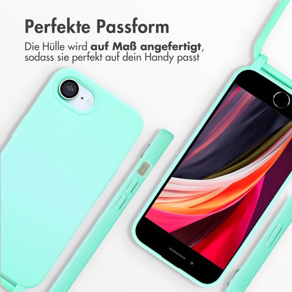 imoshion Silikonhülle mit Band iPhone 16e - Mintgrün