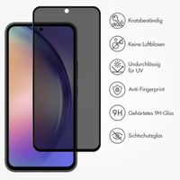 Accezz Privacy Displayschutz aus gehärtetem Glas für das Samsung Galaxy A54 (5G) / S23 FE