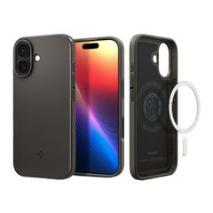 Spigen Thin Fit Backcover mit MagSafe Apple iPhone 17 - Gunmetal