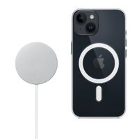 Apple Clearcase für das Apple iPhone 14 + Apple MagSafe kabelloses Ladegerät 25 W - 1 Meter