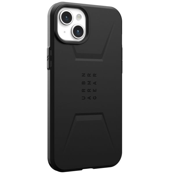 UAG Civilian Backcover MagSafe für das iPhone 15 Plus - Schwarz