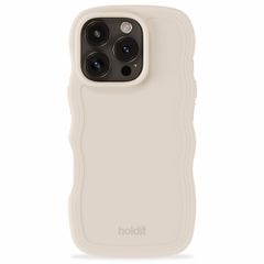 Holdit Wavy Case Apple iPhone 16 Pro - Light Beige
