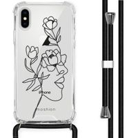 imoshion Design Hülle mit Band für das iPhone X / Xs - Woman Flower