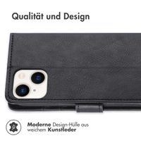 imoshion Luxuriöse Klapphülle Apple iPhone 14 / 13 - Schwarz