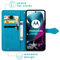 imoshion Mandala Klapphülle für das Motorola Moto G200 - Türkis