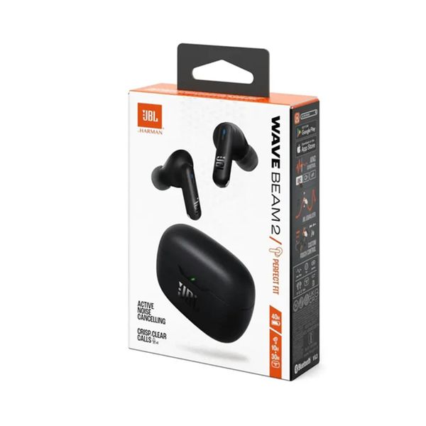 JBL Vibe Beam 2 Earbuds - Kabellose Ohrhörer - Aktive Geräuschunterdrückung - Schwarz
