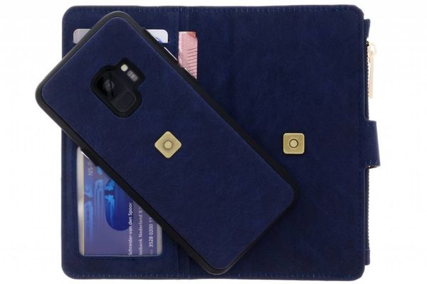 Blaue Luxuriöse Portemonnaie-Klapphülle für das Samsung Galaxy S9