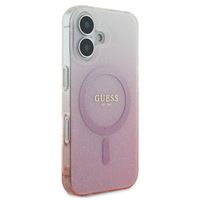 Guess MagSafe IML Glitter Gradient Case für das iPhone 16 - Pink