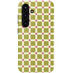 Selencia Vivid Back Cover Samsung Galaxy S25 - Check This Olive