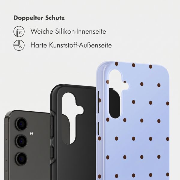 Selencia Vivid Back Cover Samsung Galaxy S24 FE - Happy Dots Digital Sky