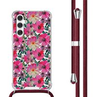 imoshion Design Hülle mit Band für das Samsung Galaxy A54 (5G) - Flower Water