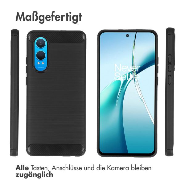 imoshion Brushed Back Cover für das OnePlus Nord CE 4 Lite 5G - Schwarz