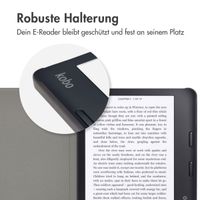 imoshion Design Slim Hard Case Sleepcover mit Stand für das Kobo Libra 2 / Tolino Vision 6 - Black Marble