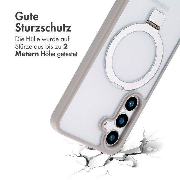 Accezz Ring Stand Backcover mit MagSafe Samsung Galaxy S24 Plus - Grau