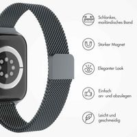 imoshion Mailandisches schlankes Armband für das  Apple Watch Series 1 t/m 9 / SE (38/40/41 mm) | Series 10 / 11 (42 mm) - Indigo