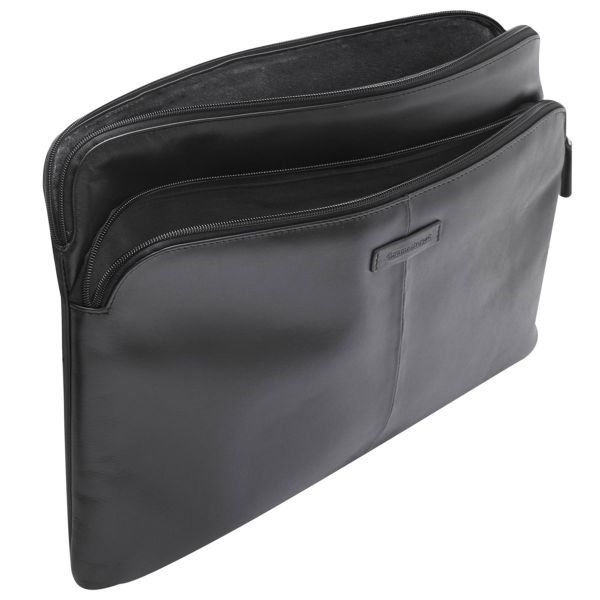 dbramante1928 Skagen Pro+ Sleeve - Laptop Hülle 13 Zoll - Laptop Sleeve - Echtes Leder - MacBook Pro 13 Zoll / Air 13 Zoll - Black