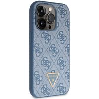 Guess 4G Logo Triangle Strass Back Cover Apple iPhone 15 Pro - Blau