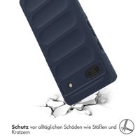 imoshion EasyGrip Back Cover für das Google Pixel 6a - Dunkelblau