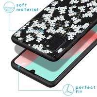 imoshion Design Hülle Samsung Galaxy A41 - Blume - Weiß / Schwarz