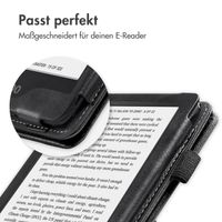 imoshion Klapphülle Sleepcover mit strap und stand Kobo Clara 2E / Tolino Shine 4 - Schwarz