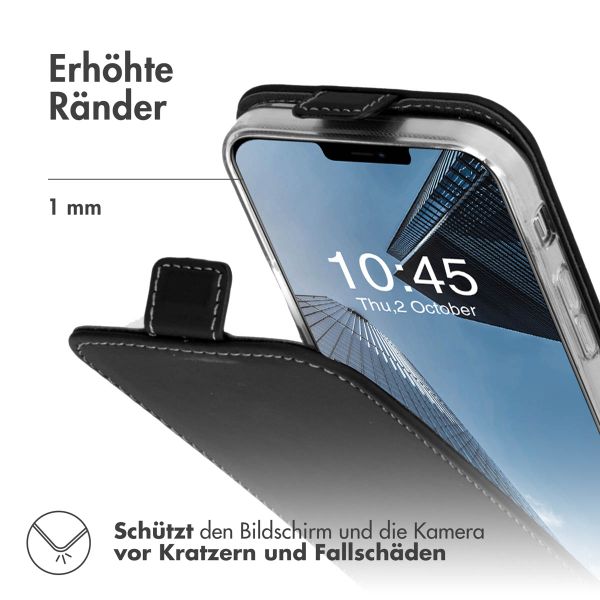 Accezz Flip Case für das iPhone 13 Mini - Schwarz